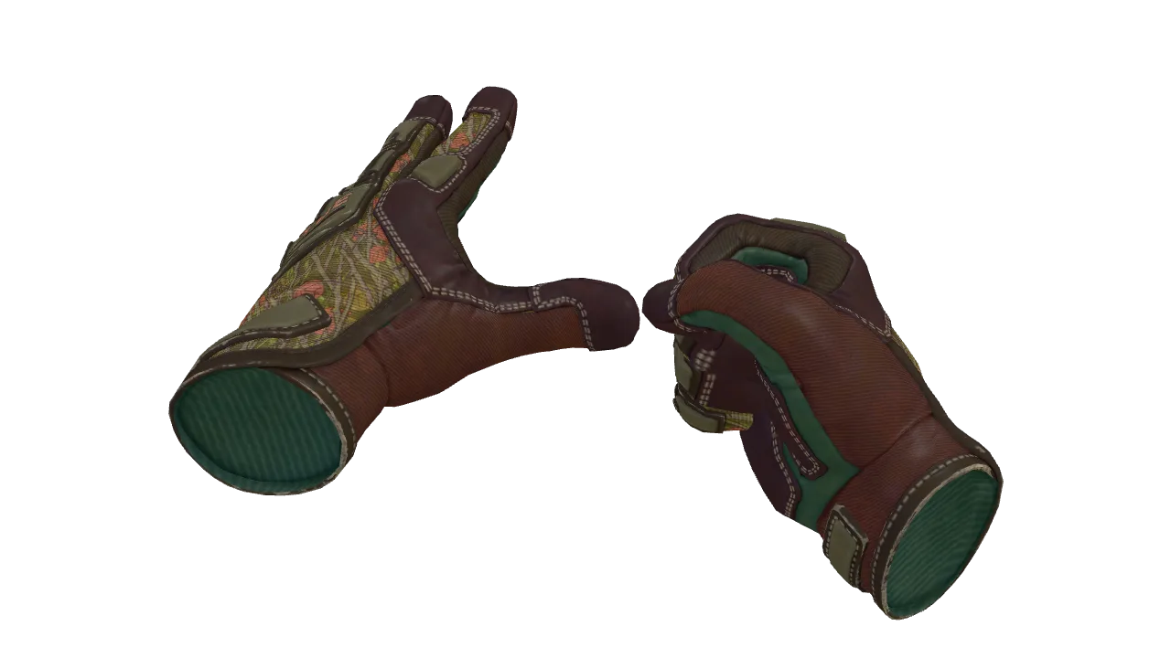 ★ Specialist Gloves | Buckshot (Minimal Wear) — Dust II light, front