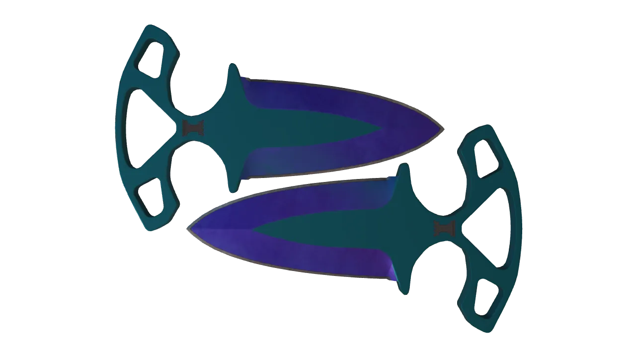 Shadow Daggers | Doppler (Sapphire) seed #124, front