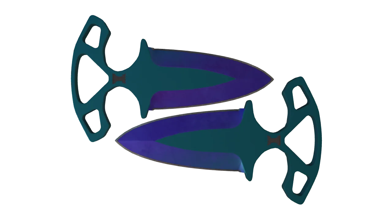 Shadow Daggers | Doppler (Sapphire) seed #132, front