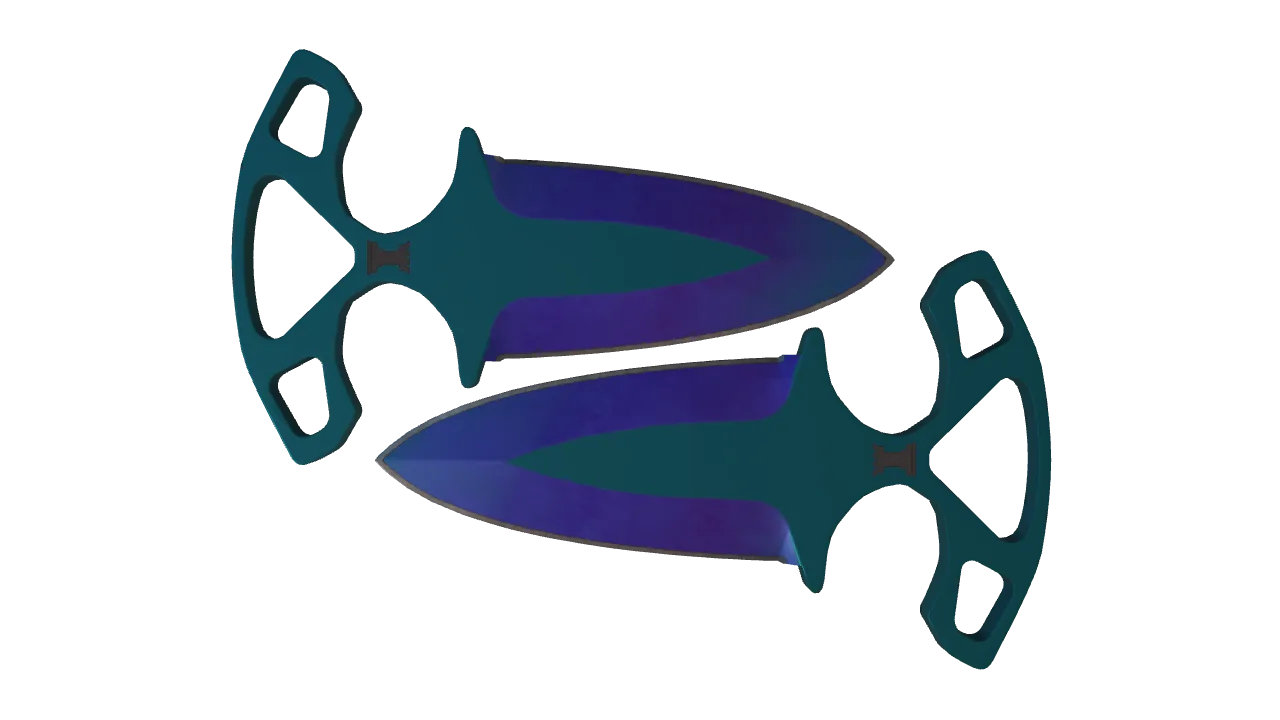 Shadow Daggers | Doppler (Sapphire) seed #154, front