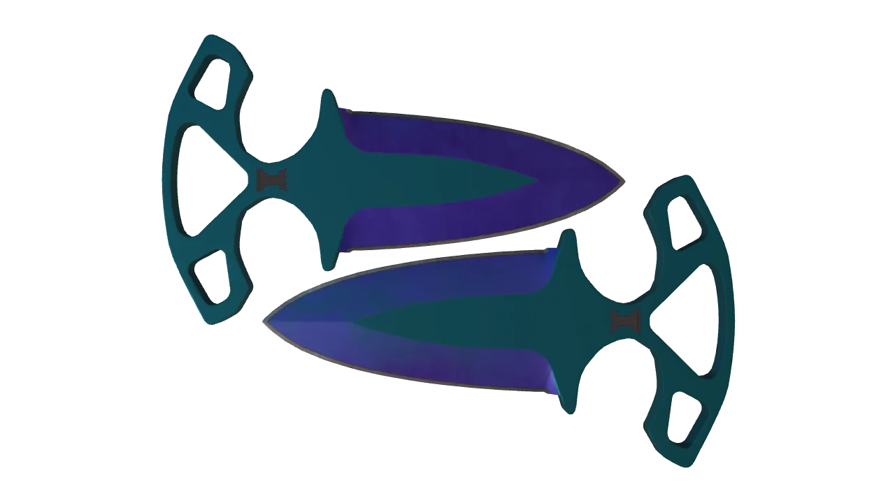 Shadow Daggers | Doppler (Sapphire) seed #225, front