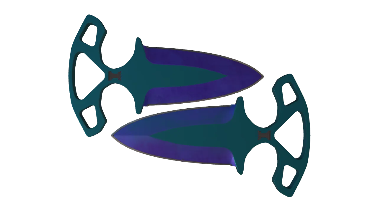 Shadow Daggers | Doppler (Sapphire) seed #288, front