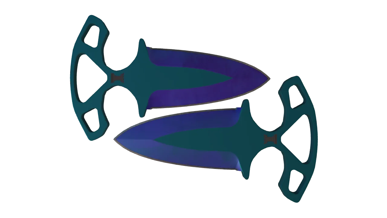 Shadow Daggers | Doppler (Sapphire) seed #320, front