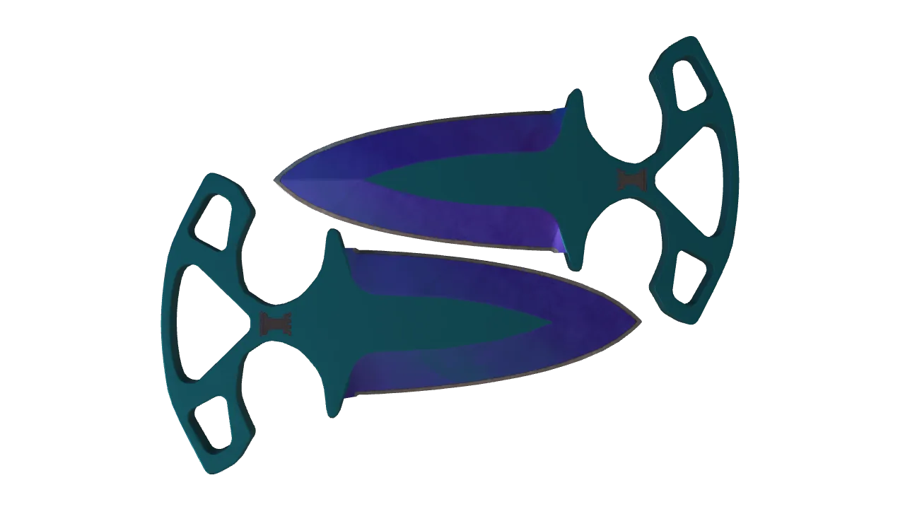 Shadow Daggers | Doppler (Sapphire) seed #370, back