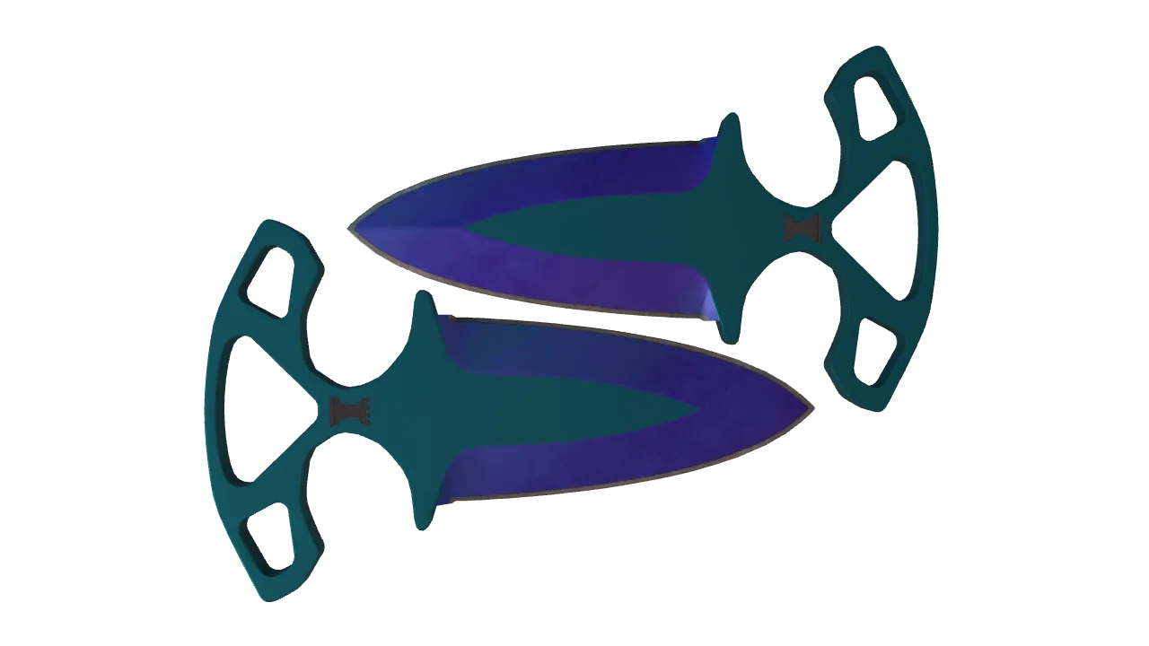 Shadow Daggers | Doppler (Sapphire) seed #371, back