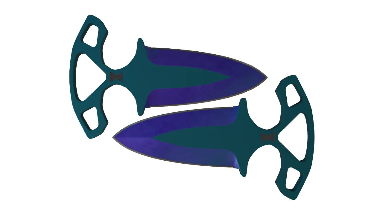 Shadow Daggers | Doppler (Sapphire) seed #371, front
