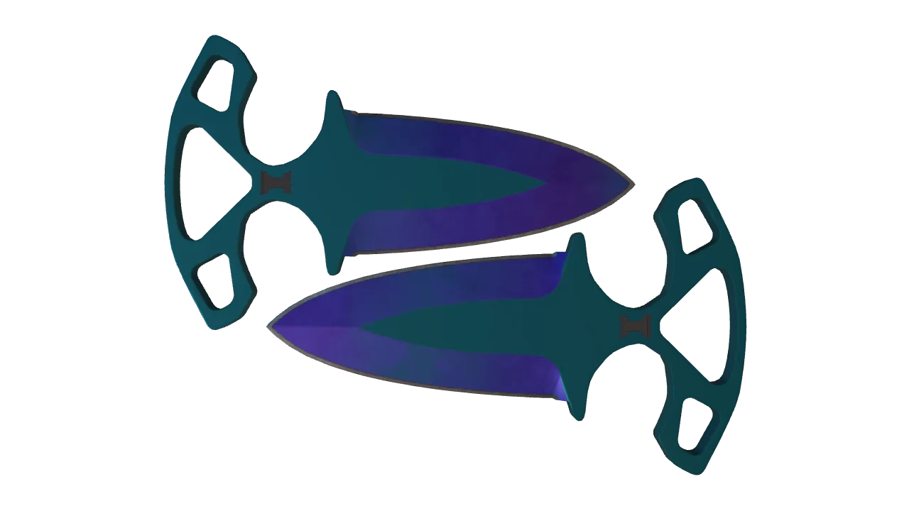 Shadow Daggers | Doppler (Sapphire) seed #376, front