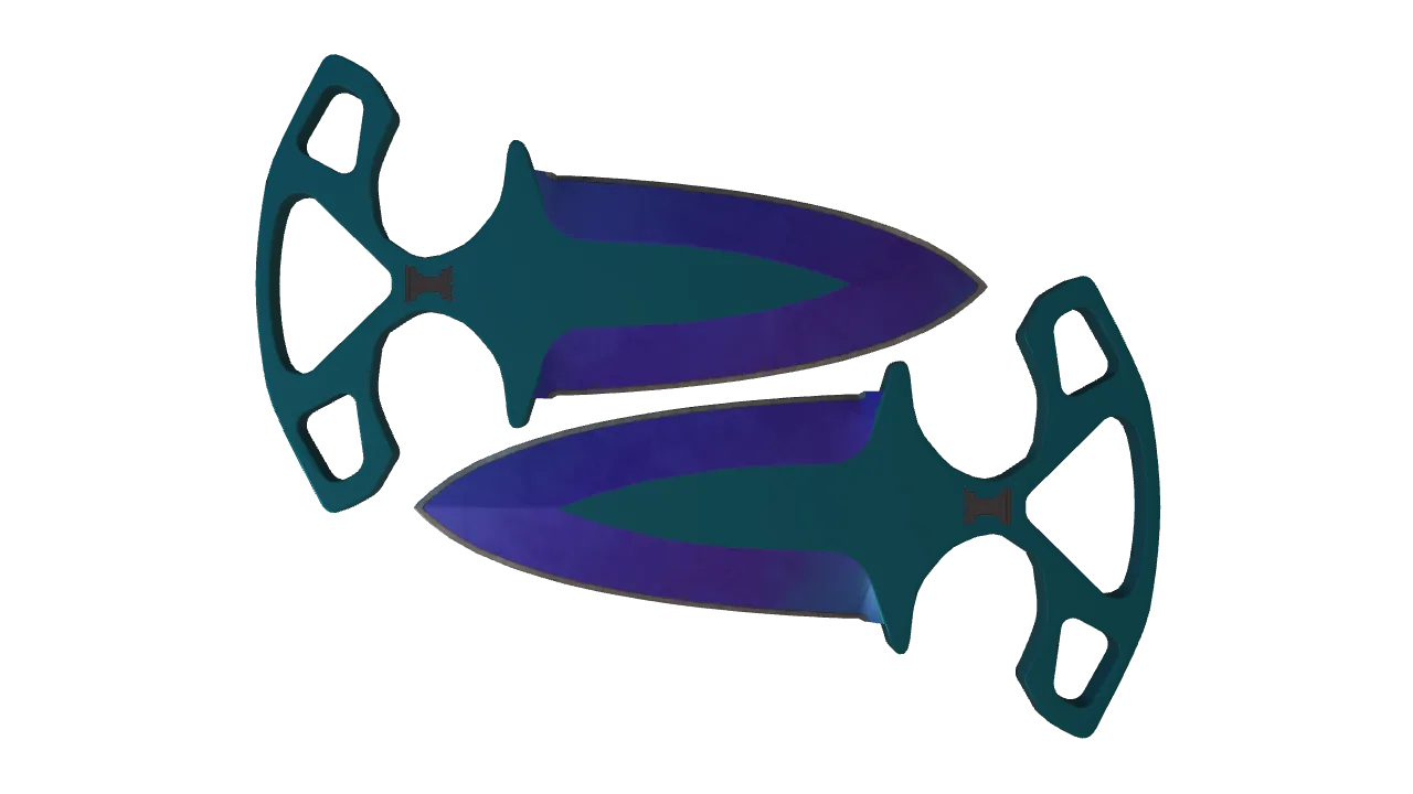 Shadow Daggers | Doppler (Sapphire) seed #377, front