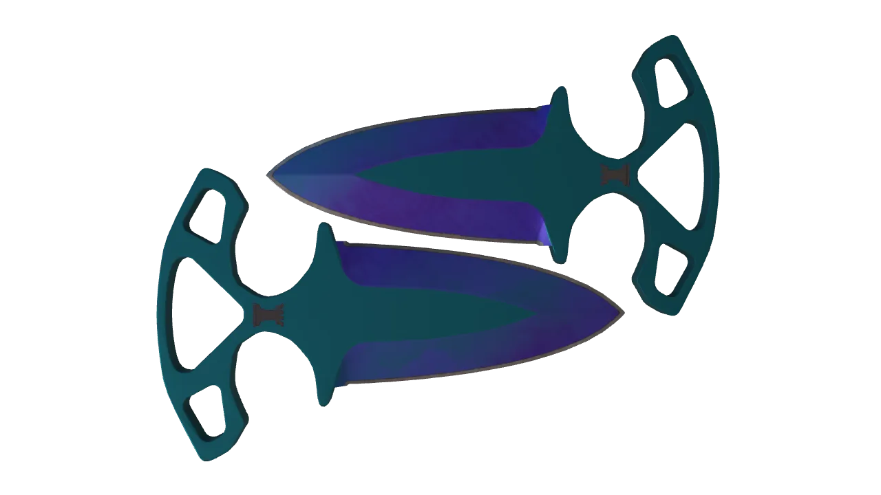 Shadow Daggers | Doppler (Sapphire) seed #401, back