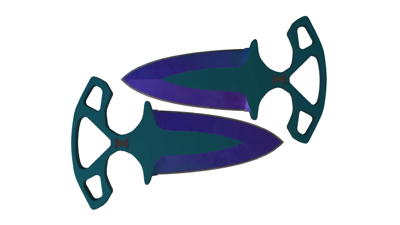 Shadow Daggers | Doppler (Sapphire) seed #405, back