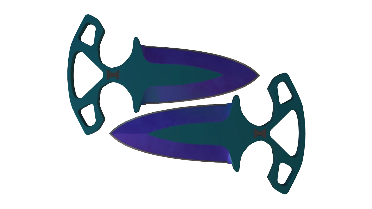 Shadow Daggers | Doppler (Sapphire) seed #405, front