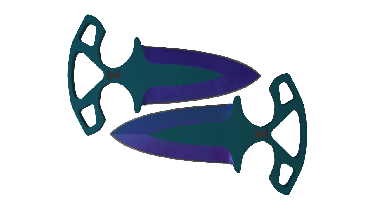 Shadow Daggers | Doppler (Sapphire) seed #417, front