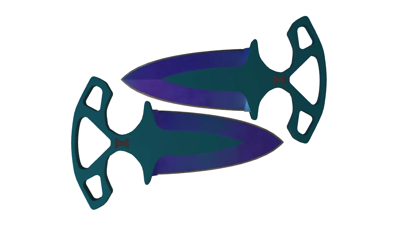Shadow Daggers | Doppler (Sapphire) seed #421, back