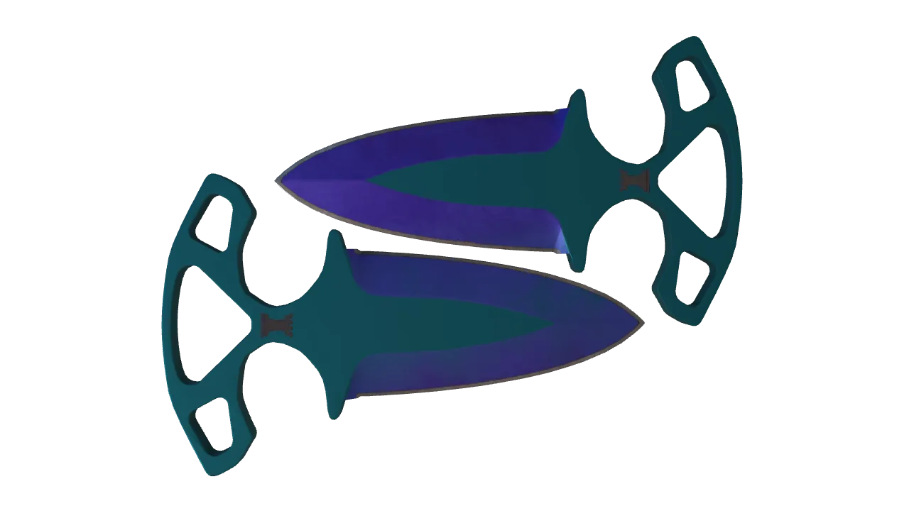 Shadow Daggers | Doppler (Sapphire) seed #422, back