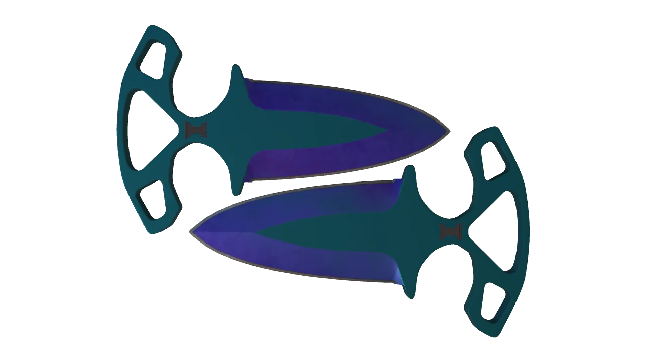 Shadow Daggers | Doppler (Sapphire) seed #454, front