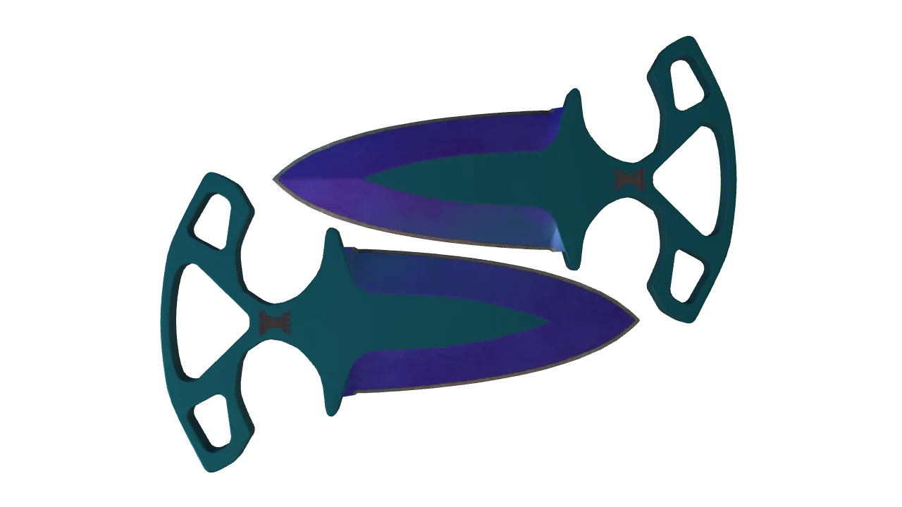 Shadow Daggers | Doppler (Sapphire) seed #472, back