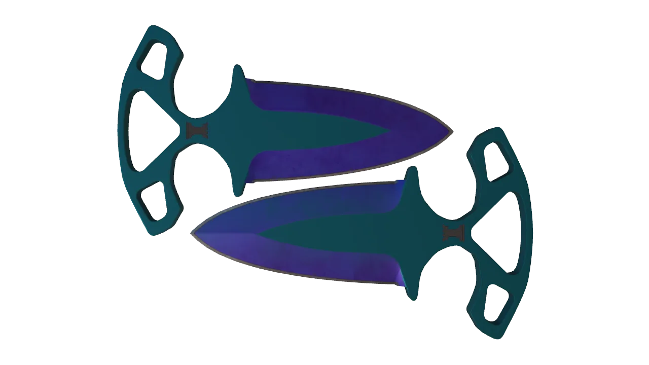 Shadow Daggers | Doppler (Sapphire) seed #500, front