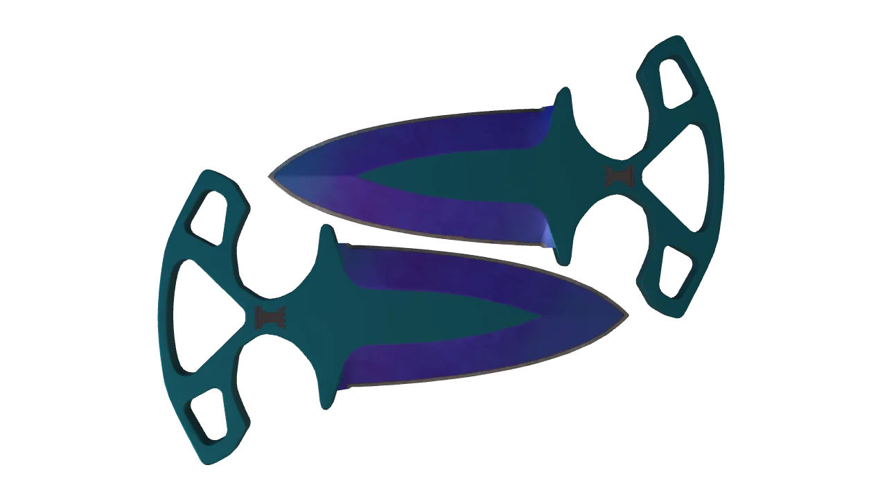 Shadow Daggers | Doppler (Sapphire) seed #586, back