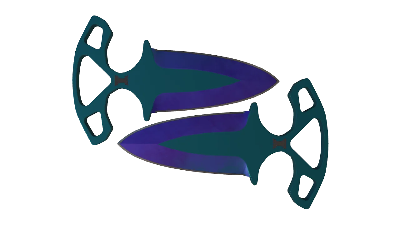 Shadow Daggers | Doppler (Sapphire) seed #599, front