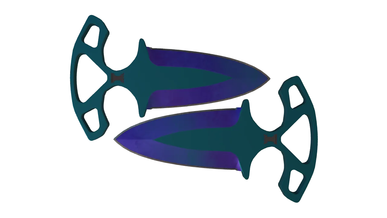 Shadow Daggers | Doppler (Sapphire) seed #605, front