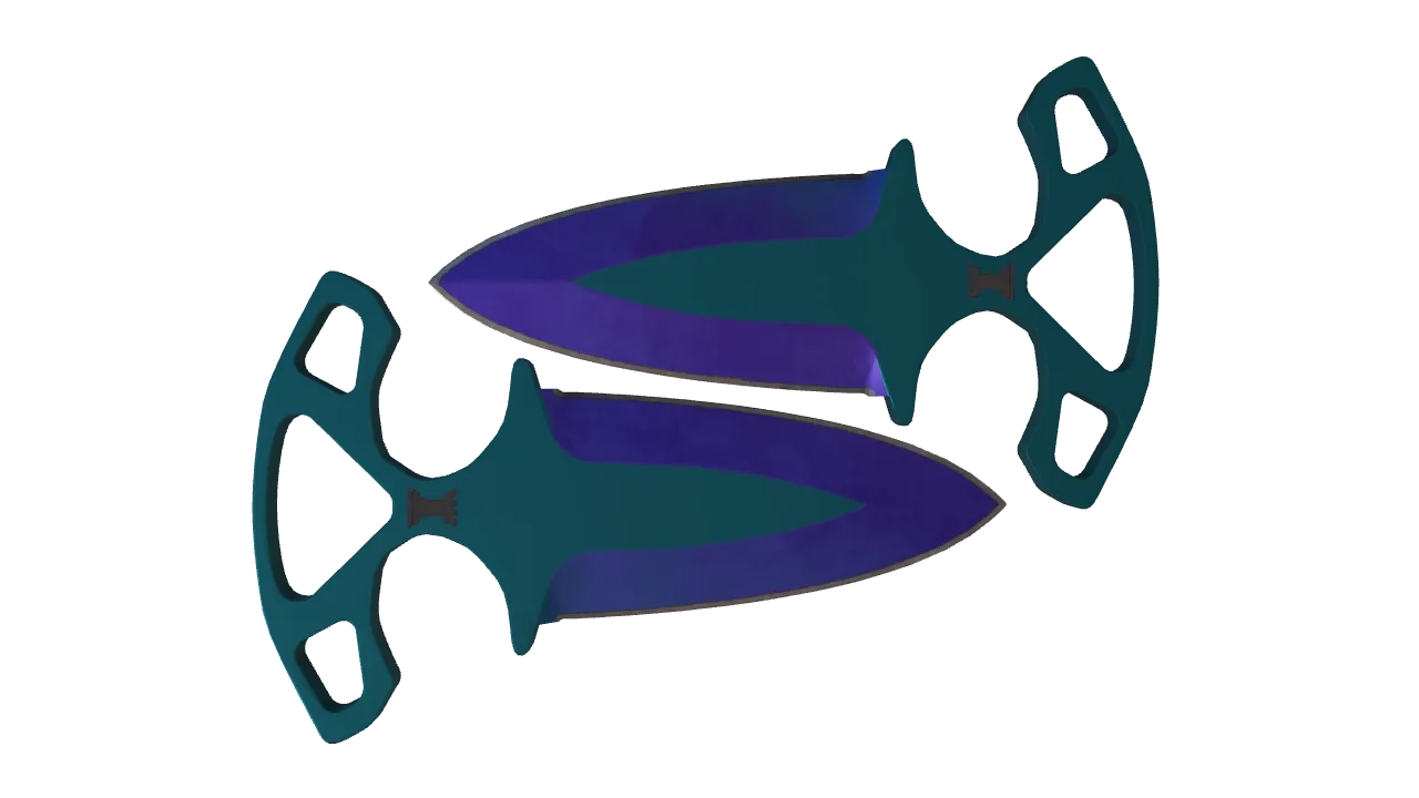 Shadow Daggers | Doppler (Sapphire) seed #607, back