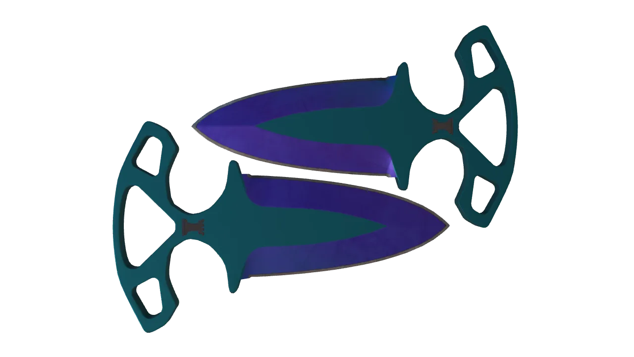 Shadow Daggers | Doppler (Sapphire) seed #614, back