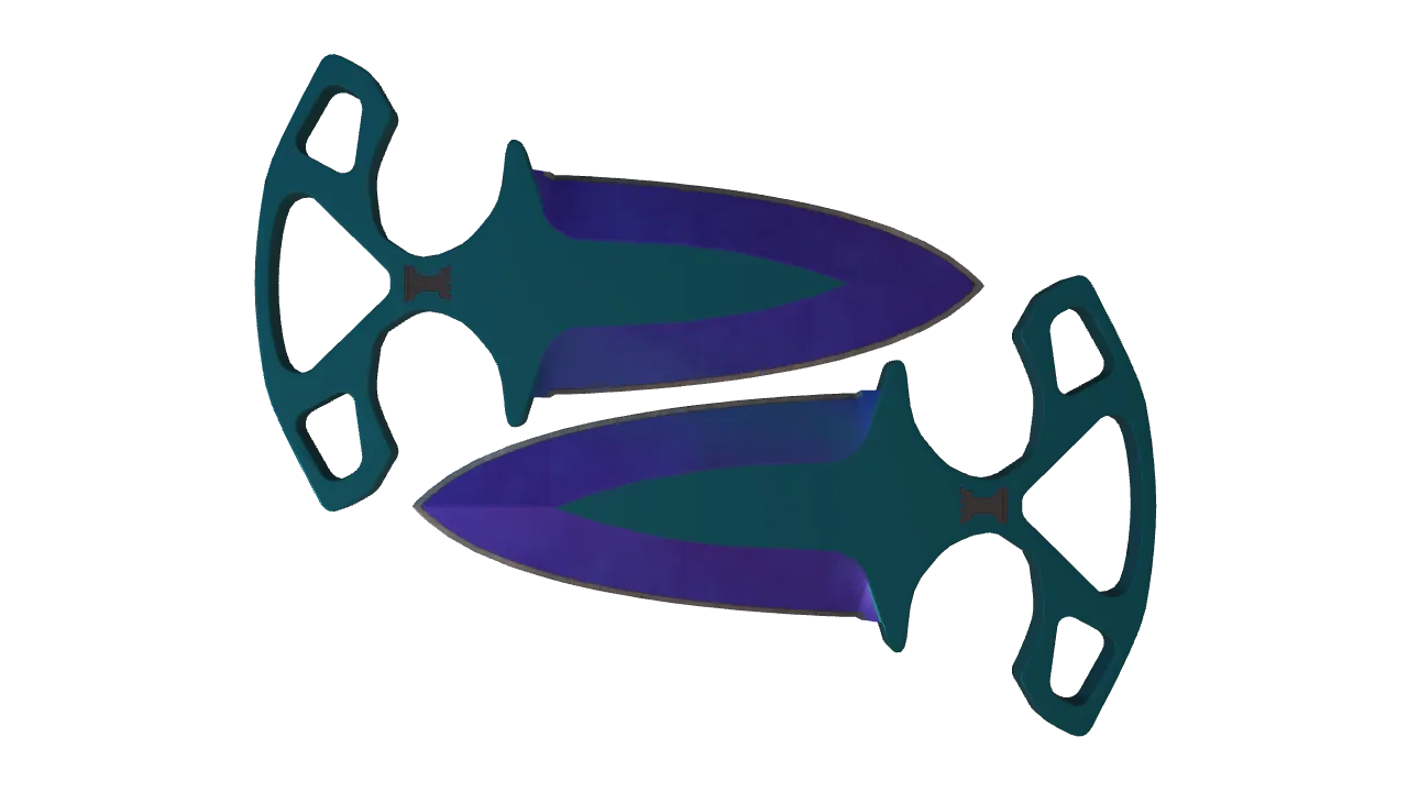 Shadow Daggers | Doppler (Sapphire) seed #615, front