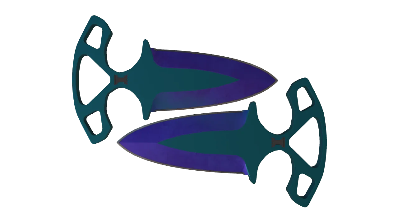 Shadow Daggers | Doppler (Sapphire) seed #621, front