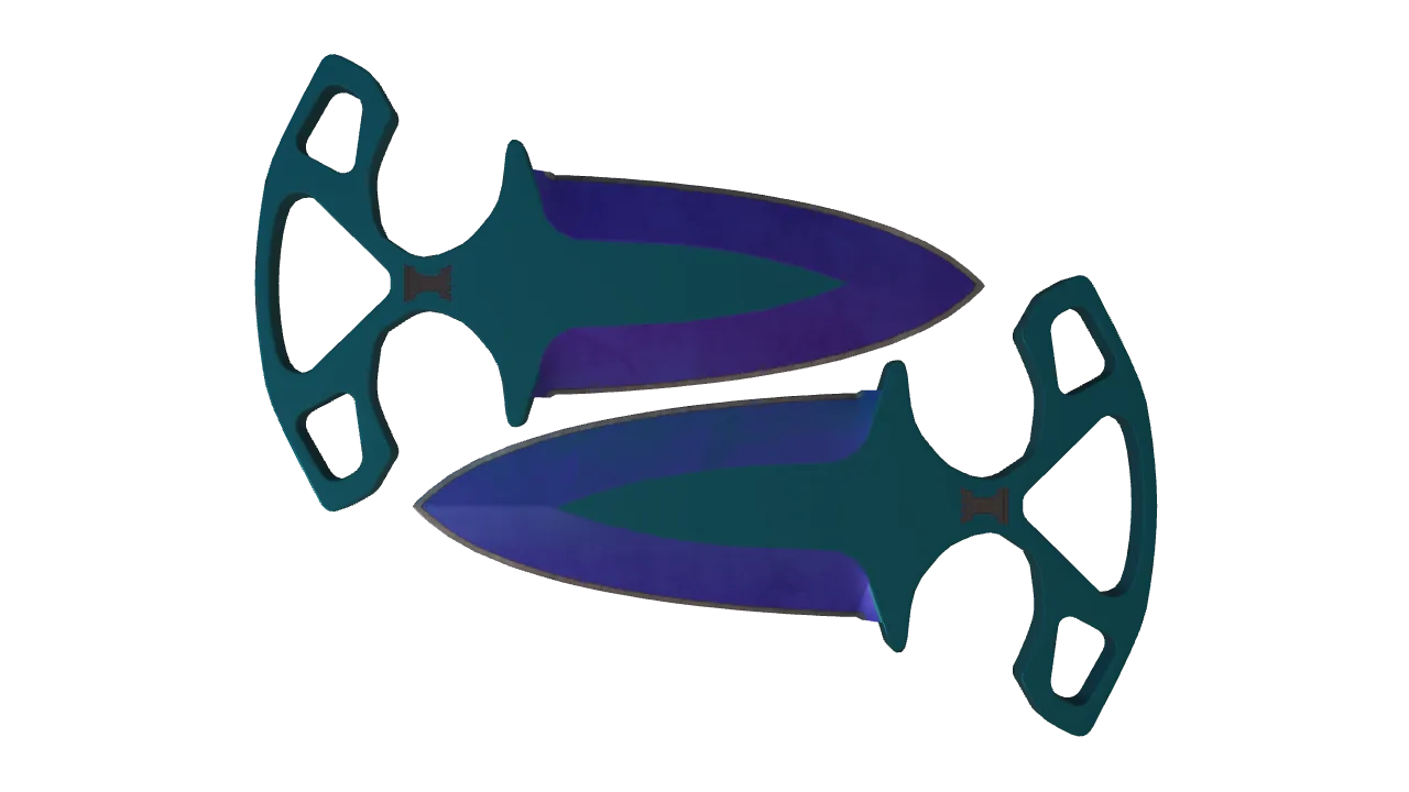 Shadow Daggers | Doppler (Sapphire) seed #649, front