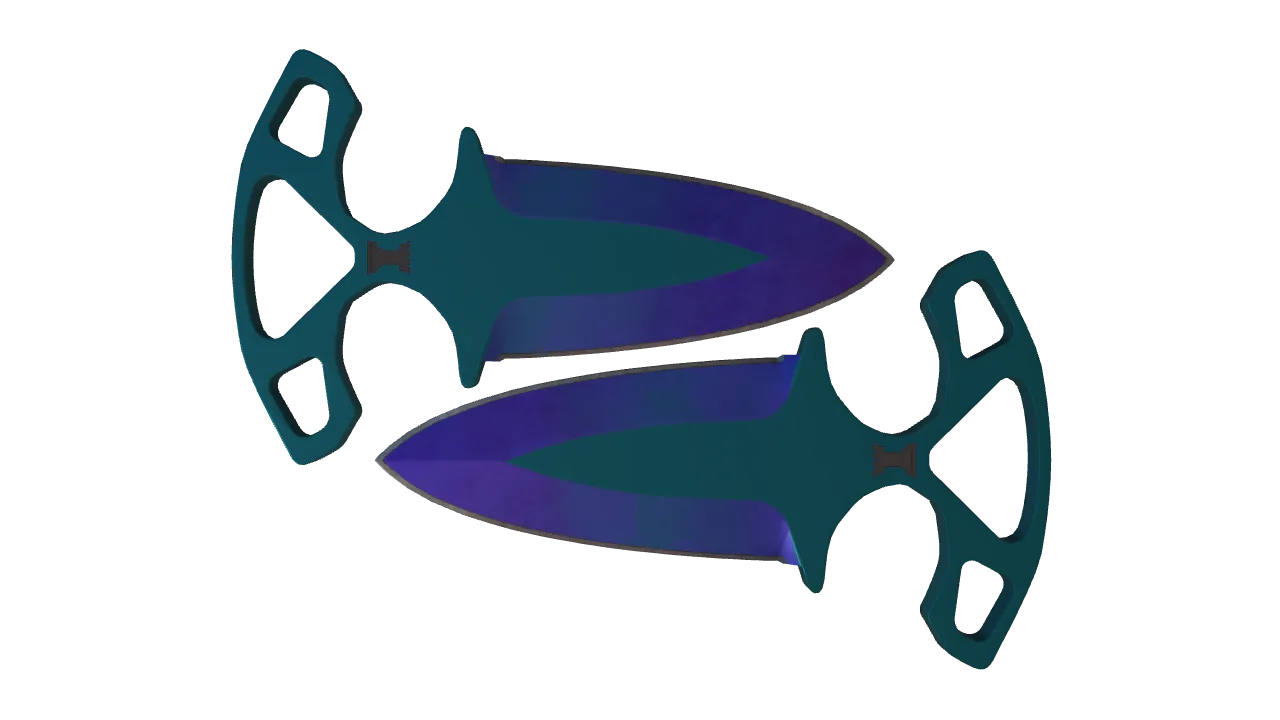 Shadow Daggers | Doppler (Sapphire) seed #658, front