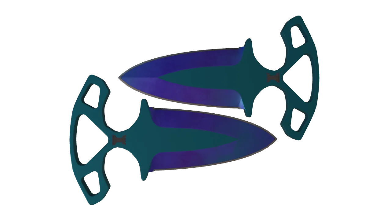 Shadow Daggers | Doppler (Sapphire) seed #66, back