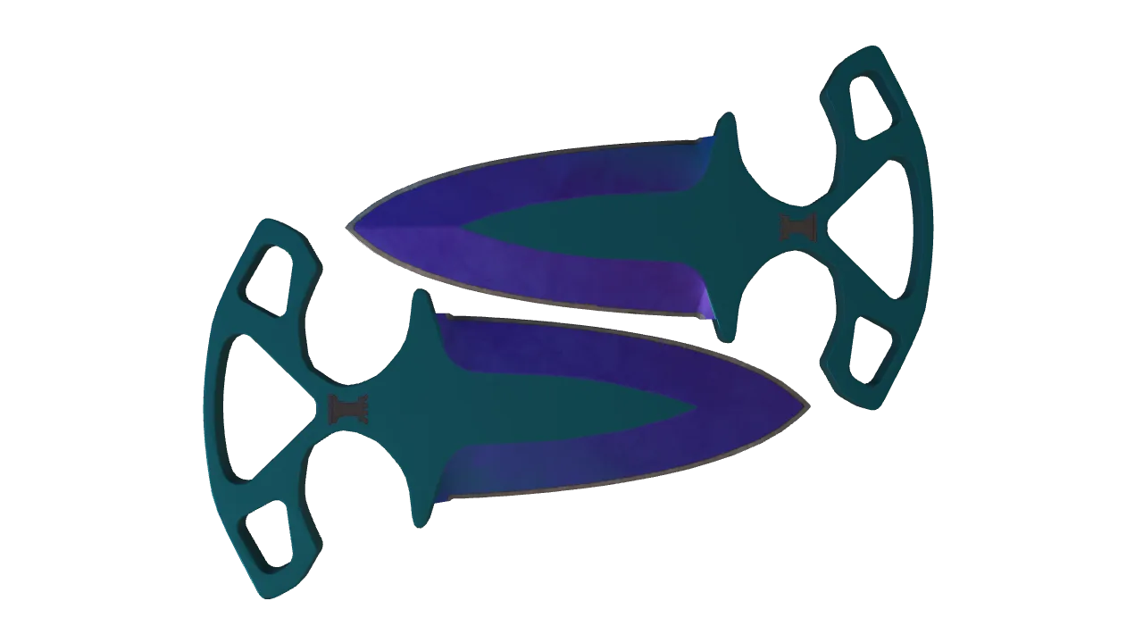 Shadow Daggers | Doppler (Sapphire) seed #696, back