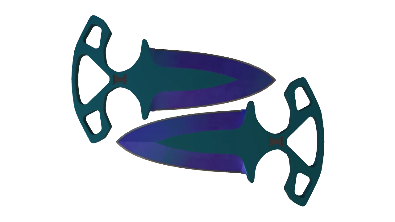 Shadow Daggers | Doppler (Sapphire) seed #716, front