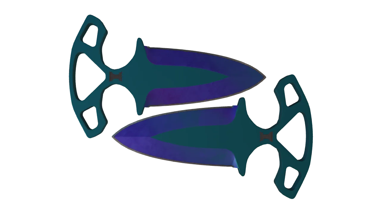 Shadow Daggers | Doppler (Sapphire) seed #727, front