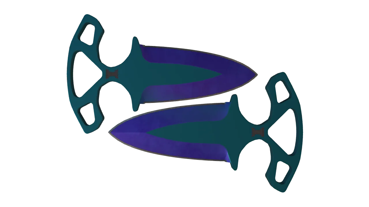 Shadow Daggers | Doppler (Sapphire) seed #728, front