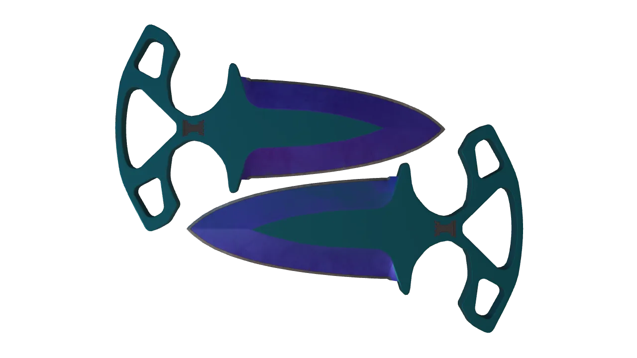 Shadow Daggers | Doppler (Sapphire) seed #743, front