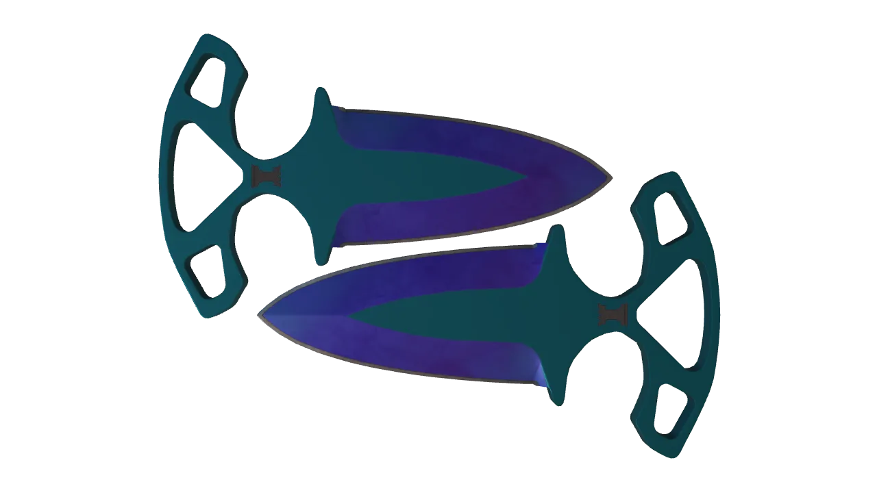 Shadow Daggers | Doppler (Sapphire) seed #749, front