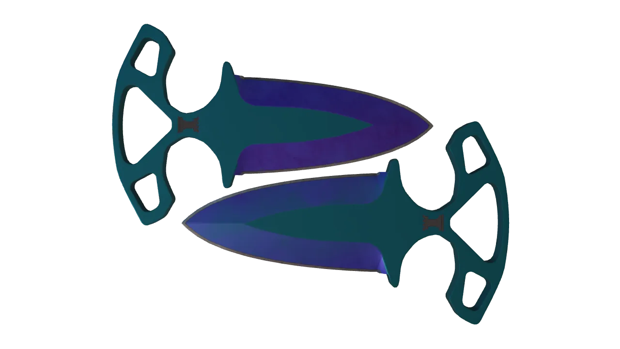 Shadow Daggers | Doppler (Sapphire) seed #800, front