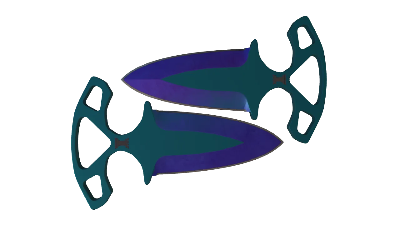 Shadow Daggers | Doppler (Sapphire) seed #855, back
