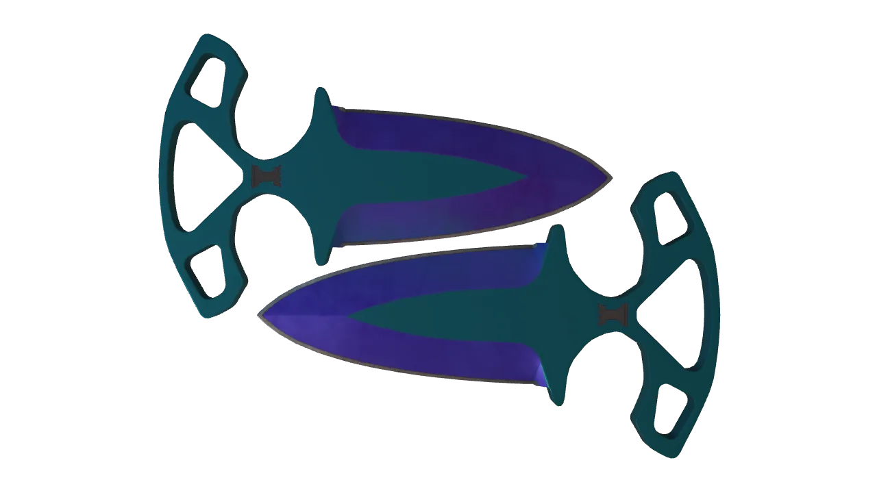 Shadow Daggers | Doppler (Sapphire) seed #874, front