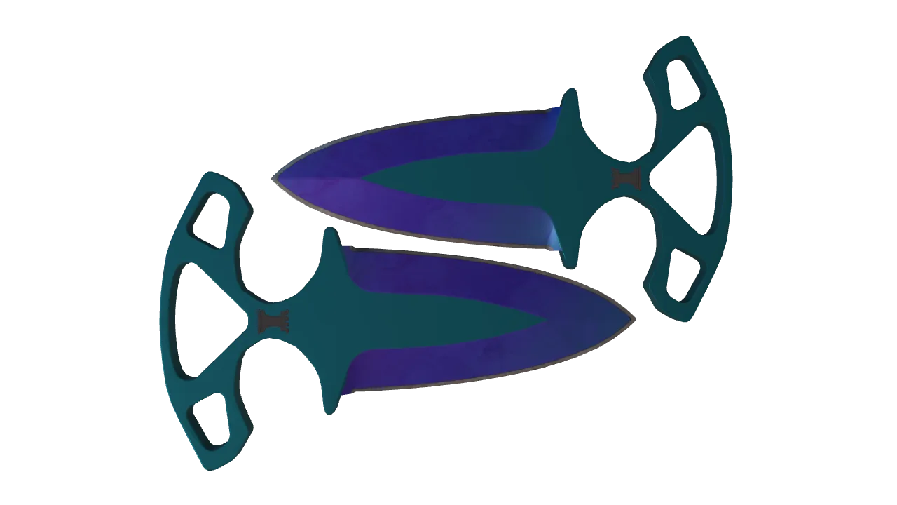 Shadow Daggers | Doppler (Sapphire) seed #887, back