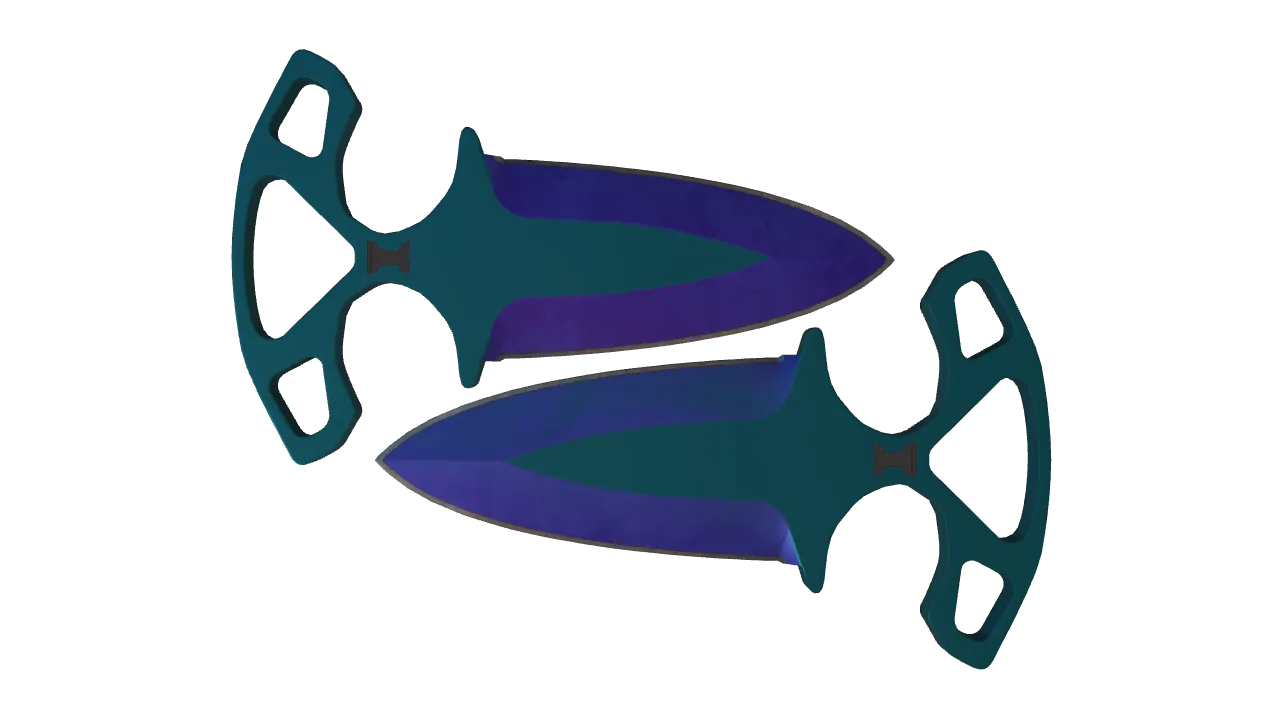Shadow Daggers | Doppler (Sapphire) seed #908, front