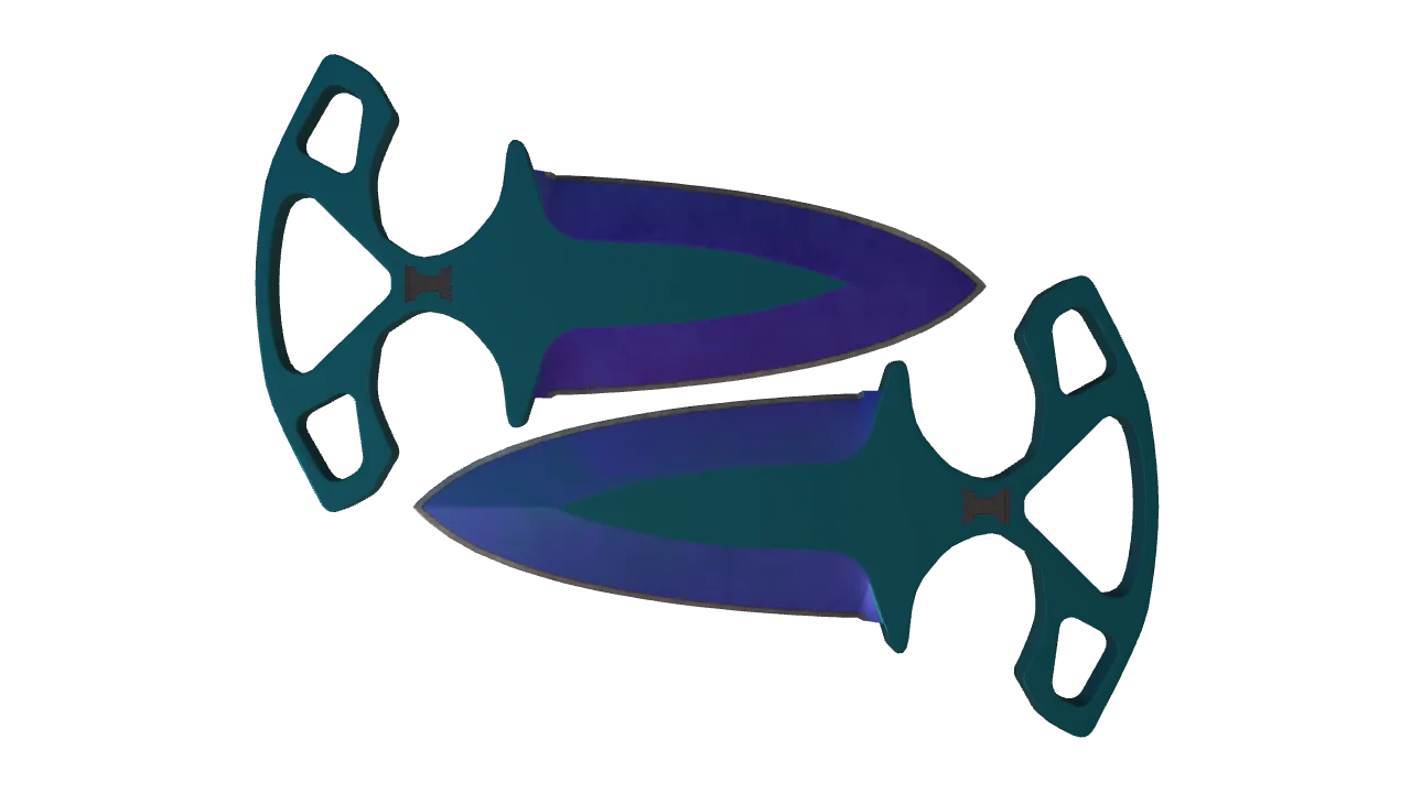 Shadow Daggers | Doppler (Sapphire) seed #910, front
