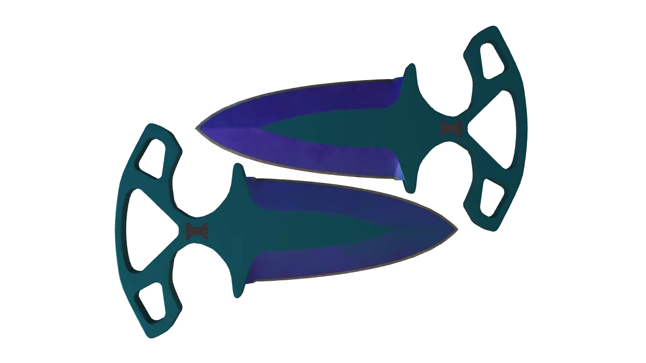 Shadow Daggers | Doppler (Sapphire) seed #911, back