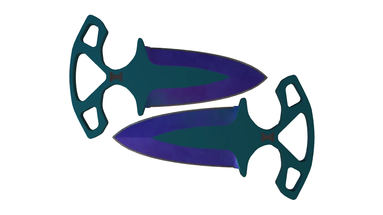Shadow Daggers | Doppler (Sapphire) seed #966, front