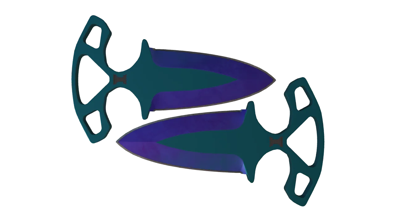 Shadow Daggers | Doppler (Sapphire) seed #968, front