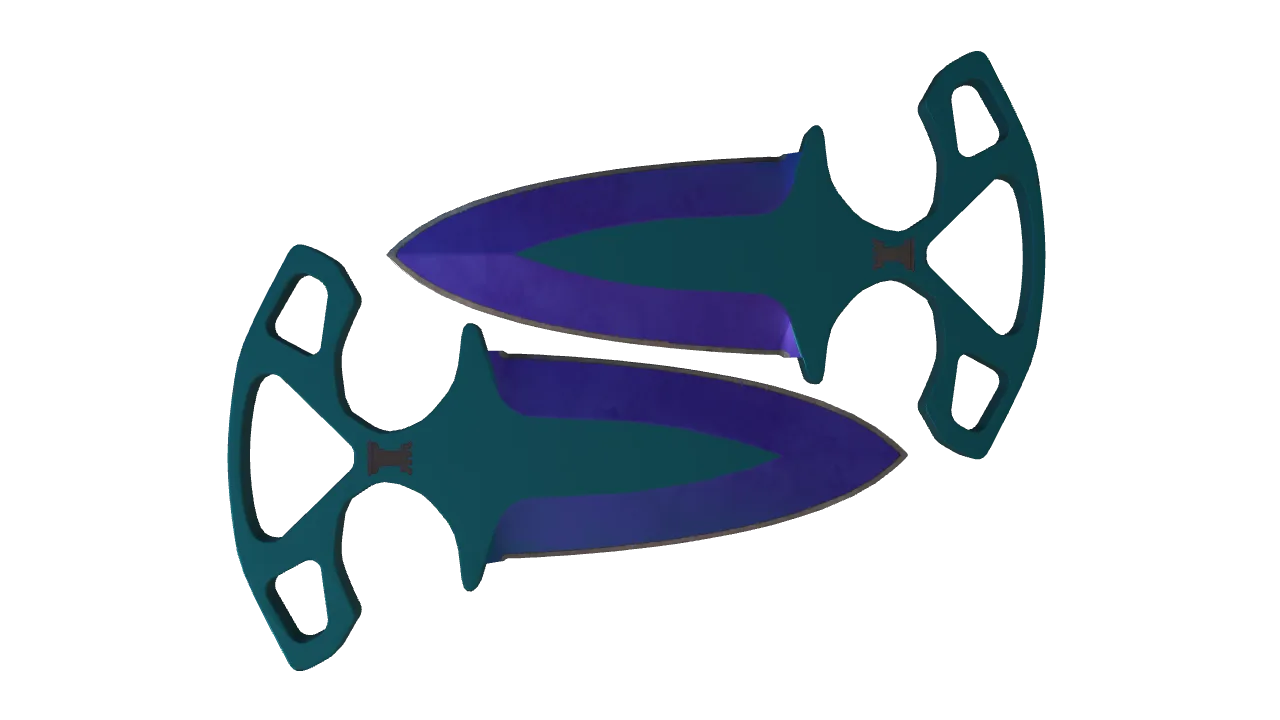 Shadow Daggers | Doppler (Sapphire) seed #988, back