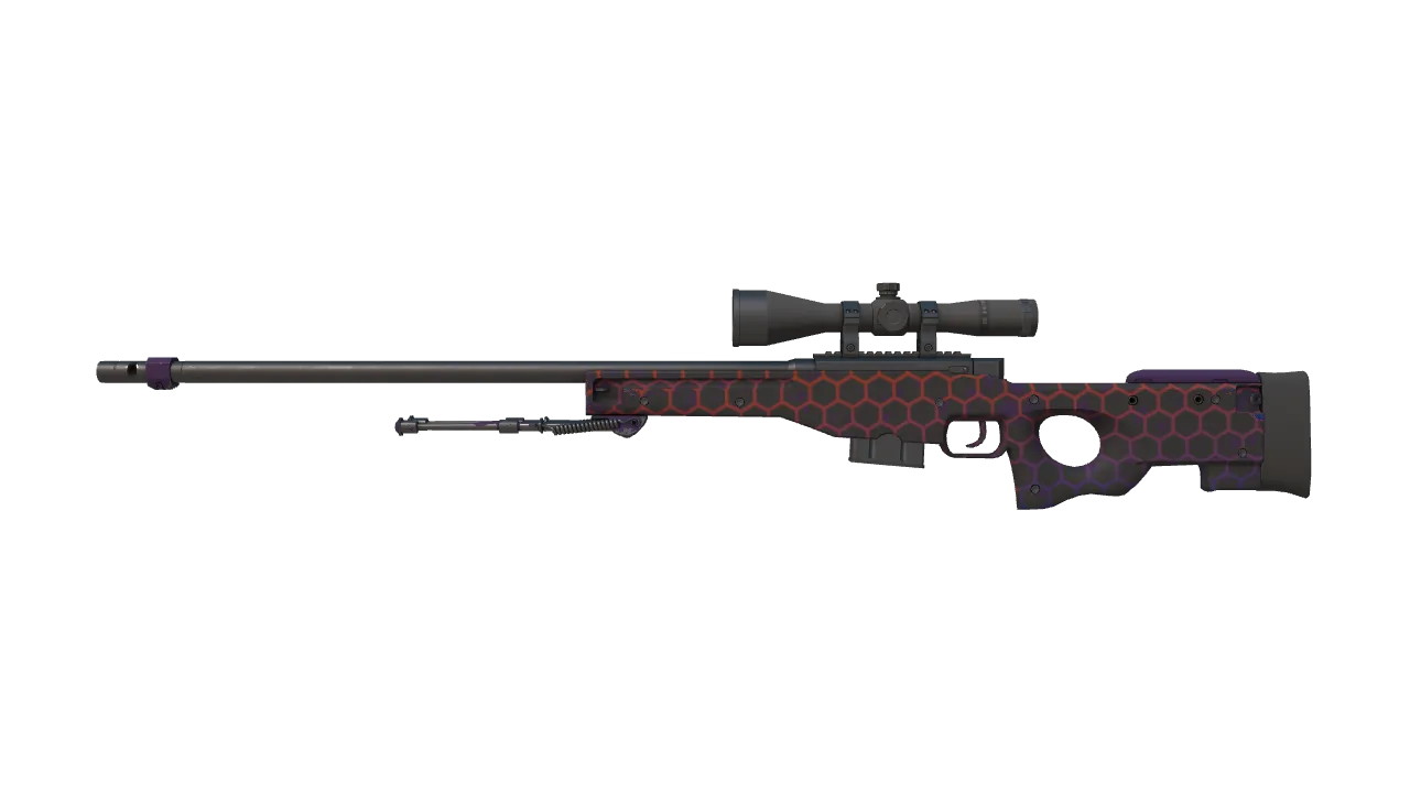 AWP | Electric Hive (Factory New) — Dust II light, front
