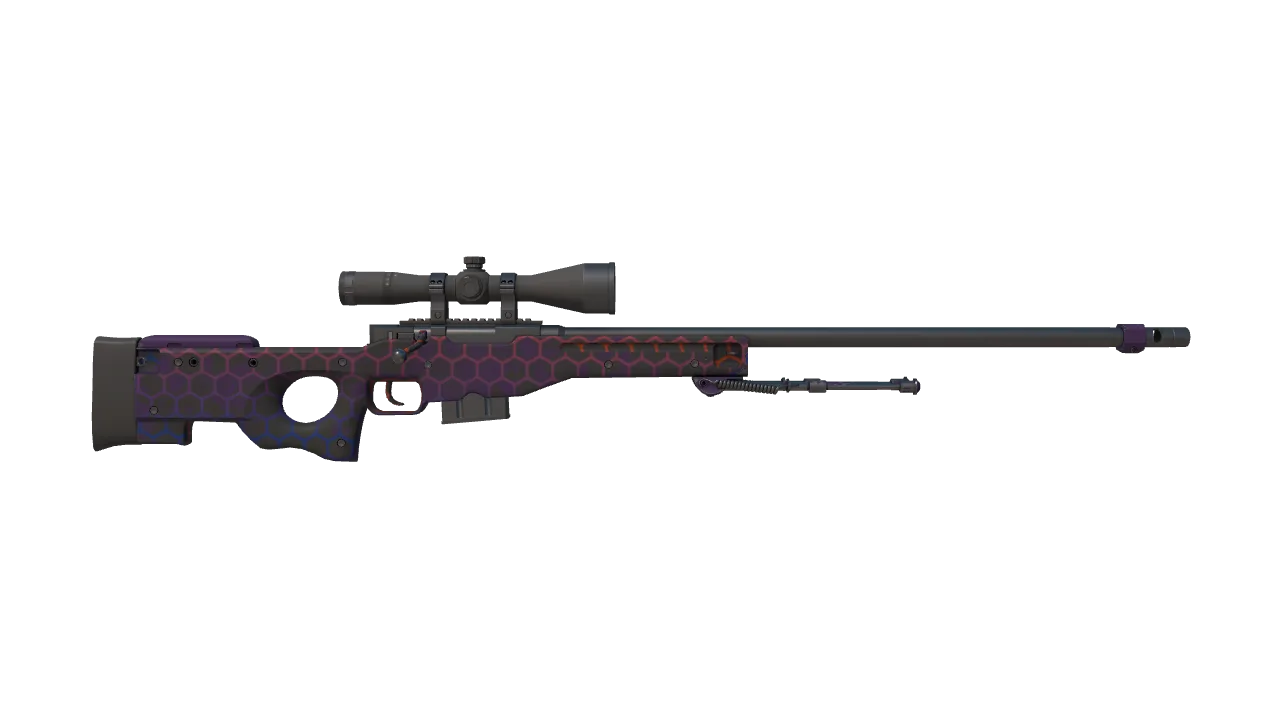 AWP | Electric Hive seed #253, back