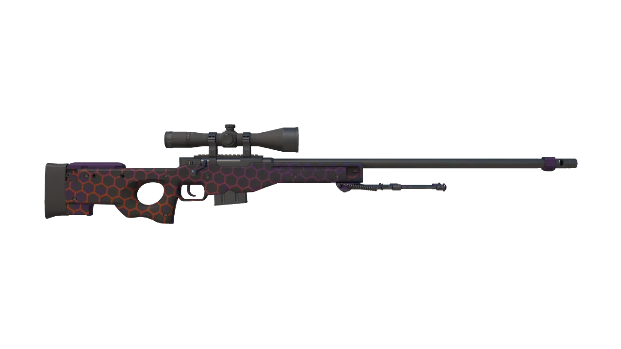 AWP | Electric Hive seed #262, back